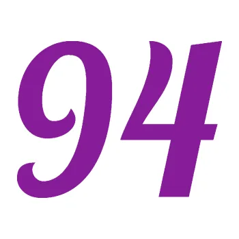 Polep vozidla SAMOLEPKA Startovní číslo 94 typ 3 (14 - fialová) NA AUTO, NÁLEPKA, FÓLIE, POLEP, TUNING, VLASTNÍ TEXT, TISK, AUTOSAMOLEPKY.cz, POLEPY, OBRÁZEK, LOGO, SAMOLEPKY