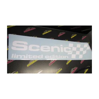 Polep vozidla SAMOLEPKA Scenic limited edition pravá (10 - červená) NA AUTO, NÁLEPKA, FÓLIE, POLEP, TUNING, VLASTNÍ TEXT, TISK, AUTOSAMOLEPKY.cz, POLEPY, OBRÁZEK, LOGO, SAMOLEPKY