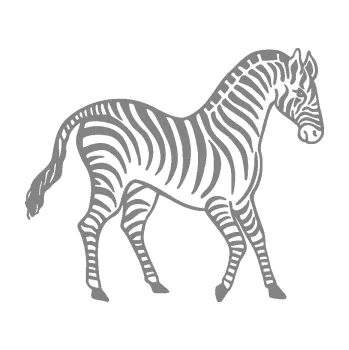 Samolepící dekorace SAMOLEPKA Zebra 002 pravá (17 - šedá) NA AUTO, NÁLEPKA, FÓLIE, POLEP, TUNING, VLASTNÍ TEXT, TISK, AUTOSAMOLEPKY.cz, POLEPY, OBRÁZEK, LOGO, SAMOLEPKY