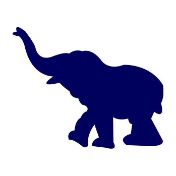 Samolepící dekorace SAMOLEPKA Slon 022 levá (23 - tmavě modrá) NA AUTO, NÁLEPKA, FÓLIE, POLEP, TUNING, VLASTNÍ TEXT, TISK, AUTOSAMOLEPKY.cz, POLEPY, OBRÁZEK, LOGO, SAMOLEPKY