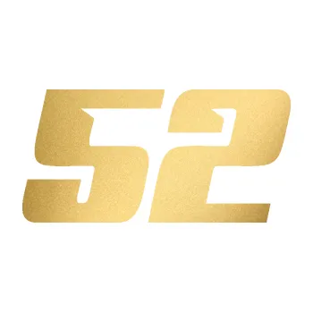 Polep vozidla Startovní číslo 52 typ 6 (43 - zlatá metalíza) SAMOLEPKA NA AUTO, NÁLEPKA, FÓLIE, POLEP, TUNING, VLASTNÍ TEXT, TISK, AUTOSAMOLEPKY.cz, POLEPY, OBRÁZEK, LOGO, 3D STICKERS