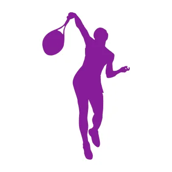 Polep vozidla Tenista 015 levá (14 - fialová) SAMOLEPKA NA AUTO, NÁLEPKA, FÓLIE, POLEP, TUNING, VLASTNÍ TEXT, TISK, AUTOSAMOLEPKY.cz, POLEPY, OBRÁZEK, LOGO, 3D STICKERS