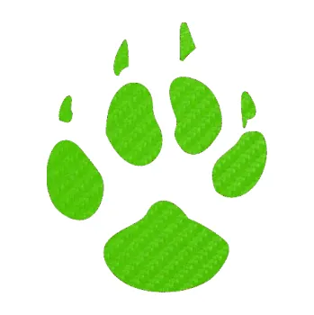 Samolepící dekorace SAMOLEPKA Tlapka 002 levá (58 - 3D karbon zelený kawasaki) NA AUTO, NÁLEPKA, FÓLIE, POLEP, TUNING, VLASTNÍ TEXT, TISK, AUTOSAMOLEPKY.cz, POLEPY, OBRÁZEK, LOGO, SAMOLEPKY