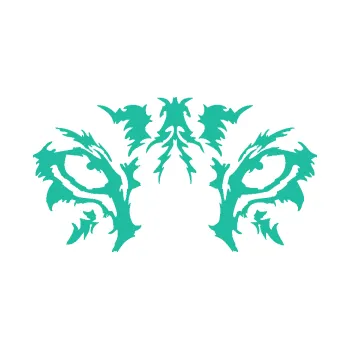 Polep vozidla Vlčí oči (25 - tyrkysová) SAMOLEPKA NA AUTO, NÁLEPKA, FÓLIE, POLEP, TUNING, VLASTNÍ TEXT, TISK, AUTOSAMOLEPKY.cz, POLEPY, OBRÁZEK, LOGO, 3D STICKERS