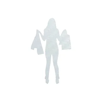 Polep vozidla SAMOLEPKA Žena na nákupu 003 levá (51 - 3D karbon bílý) NA AUTO, NÁLEPKA, FÓLIE, POLEP, TUNING, VLASTNÍ TEXT, TISK, AUTOSAMOLEPKY.cz, POLEPY, OBRÁZEK, LOGO, SAMOLEPKY