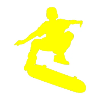 Samolepicí dekorace na vozidlo Skateboard 004 pravá (05 - žlutá citron) SAMOLEPKA NA AUTO, NÁLEPKA, FÓLIE, POLEP, TUNING, VLASTNÍ TEXT, TISK, AUTOSAMOLEPKY.cz, POLEPY, OBRÁZEK, LOGO, 3D STICKERS