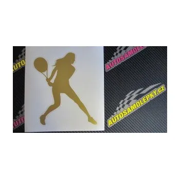 Polep vozidla SAMOLEPKA Tenistka 002 pravá (10 - červená) NA AUTO, NÁLEPKA, FÓLIE, POLEP, TUNING, VLASTNÍ TEXT, TISK, AUTOSAMOLEPKY.cz, POLEPY, OBRÁZEK, LOGO, SAMOLEPKY