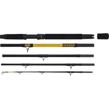 Rybářský prut WFT NEVER CRACK Catfish Boat 2,40m 250-1000g, 5 dílný