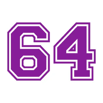 Polep vozidla Startovní číslo 64 typ 4 (14 - fialová) SAMOLEPKA NA AUTO, NÁLEPKA, FÓLIE, POLEP, TUNING, VLASTNÍ TEXT, TISK, AUTOSAMOLEPKY.cz, POLEPY, OBRÁZEK, LOGO, 3D STICKERS