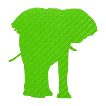 Samolepící dekorace SAMOLEPKA Slon 012 pravá (58 - 3D karbon zelený kawasaki) NA AUTO, NÁLEPKA, FÓLIE, POLEP, TUNING, VLASTNÍ TEXT, TISK, AUTOSAMOLEPKY.cz, POLEPY, OBRÁZEK, LOGO, SAMOLEPKY