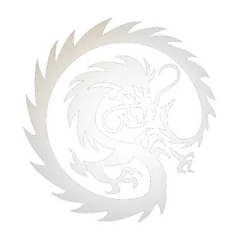 Polep vozidla SAMOLEPKA Tetování 119 drak (82 - odrazková reflexní bílá) NA AUTO, NÁLEPKA, FÓLIE, POLEP, TUNING, VLASTNÍ TEXT, TISK, AUTOSAMOLEPKY.cz, POLEPY, OBRÁZEK, LOGO, SAMOLEPKY