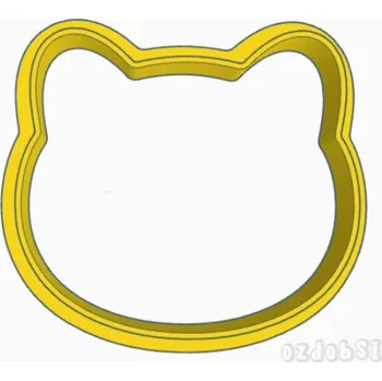 Vykrajovátko Hlava kočky - plastové vykrajovátko
