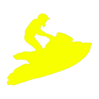 Polep vozidla SAMOLEPKA Vodní skútr 001 pravá (70 - Fluorescentní žlutá) NA AUTO, NÁLEPKA, FÓLIE, POLEP, TUNING, VLASTNÍ TEXT, TISK, AUTOSAMOLEPKY.cz, POLEPY, OBRÁZEK, LOGO, SAMOLEPKY