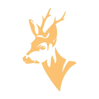 Samolepící dekorace Srnec 001 levá hlava (08 - béžová) SAMOLEPKA NA AUTO, NÁLEPKA, FÓLIE, POLEP, TUNING, VLASTNÍ TEXT, TISK, AUTOSAMOLEPKY.cz, POLEPY, OBRÁZEK, LOGO, 3D STICKERS