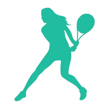 Polep vozidla Tenistka 002 levá (25 - tyrkysová) SAMOLEPKA NA AUTO, NÁLEPKA, FÓLIE, POLEP, TUNING, VLASTNÍ TEXT, TISK, AUTOSAMOLEPKY.cz, POLEPY, OBRÁZEK, LOGO, 3D STICKERS