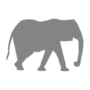 Samolepící dekorace SAMOLEPKA Slon 006 pravá (17 - šedá) NA AUTO, NÁLEPKA, FÓLIE, POLEP, TUNING, VLASTNÍ TEXT, TISK, AUTOSAMOLEPKY.cz, POLEPY, OBRÁZEK, LOGO, SAMOLEPKY