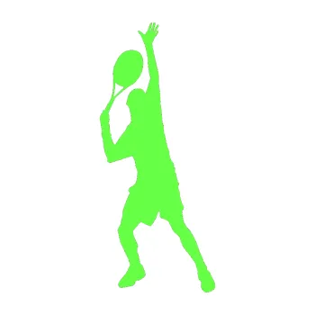 Polep vozidla Tenista 008 levá (71 - Fluorescentní zelená) SAMOLEPKA NA AUTO, NÁLEPKA, FÓLIE, POLEP, TUNING, VLASTNÍ TEXT, TISK, AUTOSAMOLEPKY.cz, POLEPY, OBRÁZEK, LOGO, 3D STICKERS