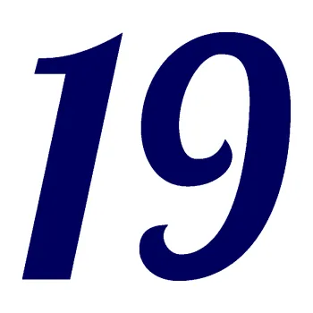 Polep vozidla Startovní číslo 19 typ 3 (23 - tmavě modrá) SAMOLEPKA NA AUTO, NÁLEPKA, FÓLIE, POLEP, TUNING, VLASTNÍ TEXT, TISK, AUTOSAMOLEPKY.cz, POLEPY, OBRÁZEK, LOGO, 3D STICKERS