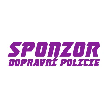 Polep vozidla SAMOLEPKA Sponzor dopravní policie 002 (14 - fialová) NA AUTO, NÁLEPKA, FÓLIE, POLEP, TUNING, VLASTNÍ TEXT, TISK, AUTOSAMOLEPKY.cz, POLEPY, OBRÁZEK, LOGO, SAMOLEPKY