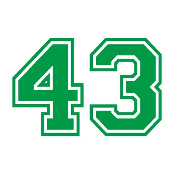Polep vozidla Startovní číslo 43 typ 4 (12 - zelená) SAMOLEPKA NA AUTO, NÁLEPKA, FÓLIE, POLEP, TUNING, VLASTNÍ TEXT, TISK, AUTOSAMOLEPKY.cz, POLEPY, OBRÁZEK, LOGO, 3D STICKERS