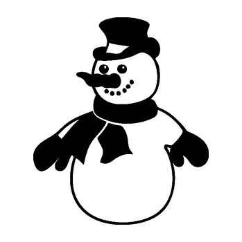 Samolepící dekorace SAMOLEPKA Sněhulák 002 levá vánoční dekor (01 - černá) NA AUTO, NÁLEPKA, FÓLIE, POLEP, TUNING, VLASTNÍ TEXT, TISK, AUTOSAMOLEPKY.cz, POLEPY, OBRÁZEK, LOGO, SAMOLEPKY
