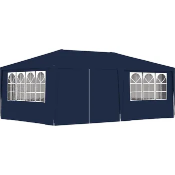 Zahradní altán vidaXL Profesionální party stan s bočnicemi 4 x 6 m modrý 90 g/m2