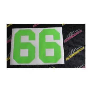 Polep vozidla Startovní číslo 66 (17 - šedá) SAMOLEPKA NA AUTO, NÁLEPKA, FÓLIE, POLEP, TUNING, VLASTNÍ TEXT, TISK, AUTOSAMOLEPKY.cz, POLEPY, OBRÁZEK, LOGO, 3D STICKERS