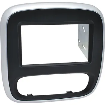 Auto Hi-Fi Adaptér 1DIN / 2DIN rádia RENAULT Trafic (14->) / OPEL Vivaro (14->) / NISSAN NV300 - Barva: černo-stříbrná<br />Výrobce: - 372717 2D