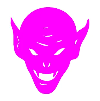 Samolepicí dekorace na vozidlo Upír 002 levá (72 - Fluorescentní růžová) SAMOLEPKA NA AUTO, NÁLEPKA, FÓLIE, POLEP, TUNING, VLASTNÍ TEXT, TISK, AUTOSAMOLEPKY.cz, POLEPY, OBRÁZEK, LOGO, 3D STICKERS