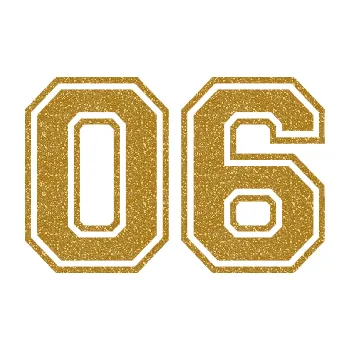 Polep vozidla Startovní číslo 06 typ 4 (92 - Ultra Metalic zlatá) SAMOLEPKA NA AUTO, NÁLEPKA, FÓLIE, POLEP, TUNING, VLASTNÍ TEXT, TISK, AUTOSAMOLEPKY.cz, POLEPY, OBRÁZEK, LOGO, 3D STICKERS