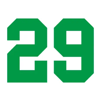 Polep vozidla Startovní číslo 29 (12 - zelená) SAMOLEPKA NA AUTO, NÁLEPKA, FÓLIE, POLEP, TUNING, VLASTNÍ TEXT, TISK, AUTOSAMOLEPKY.cz, POLEPY, OBRÁZEK, LOGO, 3D STICKERS