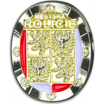 Odznak (pins) Městská policie 1,6 cm - zlatý