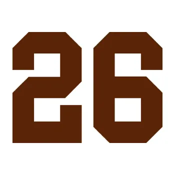 Polep vozidla SAMOLEPKA Startovní číslo 26 (15 - hnědá) NA AUTO, NÁLEPKA, FÓLIE, POLEP, TUNING, VLASTNÍ TEXT, TISK, AUTOSAMOLEPKY.cz, POLEPY, OBRÁZEK, LOGO, SAMOLEPKY