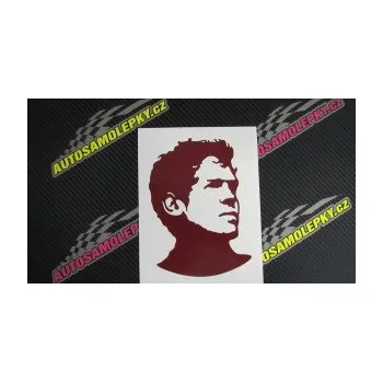 Samolepící dekorace SAMOLEPKA Silueta Sebastian Vettel pravá (17 - šedá) NA AUTO, NÁLEPKA, FÓLIE, POLEP, TUNING, VLASTNÍ TEXT, TISK, AUTOSAMOLEPKY.cz, POLEPY, OBRÁZEK, LOGO, SAMOLEPKY