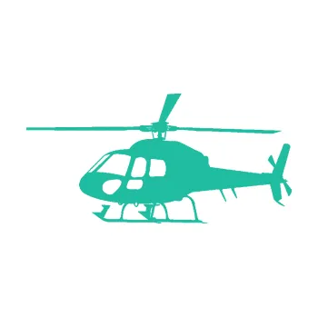 Polep vozidla SAMOLEPKA Vrtulník 007 levá helikoptéra (25 - tyrkysová) NA AUTO, NÁLEPKA, FÓLIE, POLEP, TUNING, VLASTNÍ TEXT, TISK, AUTOSAMOLEPKY.cz, POLEPY, OBRÁZEK, LOGO, SAMOLEPKY