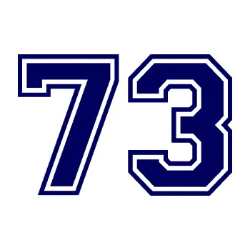 Polep vozidla Startovní číslo 73 typ 4 (23 - tmavě modrá) SAMOLEPKA NA AUTO, NÁLEPKA, FÓLIE, POLEP, TUNING, VLASTNÍ TEXT, TISK, AUTOSAMOLEPKY.cz, POLEPY, OBRÁZEK, LOGO, 3D STICKERS