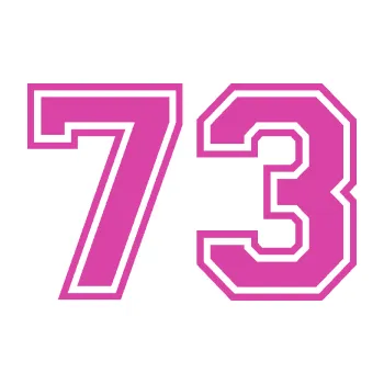 Polep vozidla SAMOLEPKA Startovní číslo 73 typ 4 (16 - růžová) NA AUTO, NÁLEPKA, FÓLIE, POLEP, TUNING, VLASTNÍ TEXT, TISK, AUTOSAMOLEPKY.cz, POLEPY, OBRÁZEK, LOGO, SAMOLEPKY