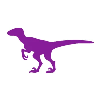 Samolepící dekorace Velociraptor 001 levá (14 - fialová) SAMOLEPKA NA AUTO, NÁLEPKA, FÓLIE, POLEP, TUNING, VLASTNÍ TEXT, TISK, AUTOSAMOLEPKY.cz, POLEPY, OBRÁZEK, LOGO, 3D STICKERS