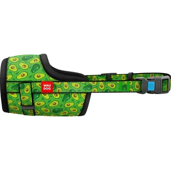 Náhubek pro psa WAU DOG Nylonový náhubek pro psa nastavitelný AVOCADO obvod tlamy: 19 - 26cm