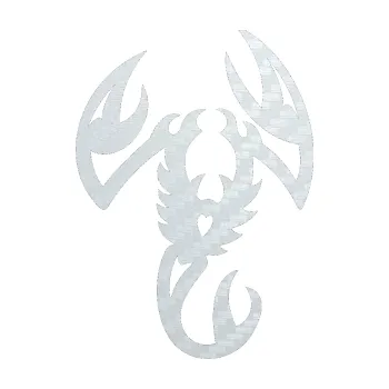 Polep vozidla SAMOLEPKA Štír 003 levá (51 - 3D karbon bílý) NA AUTO, NÁLEPKA, FÓLIE, POLEP, TUNING, VLASTNÍ TEXT, TISK, AUTOSAMOLEPKY.cz, POLEPY, OBRÁZEK, LOGO, SAMOLEPKY