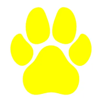 samolepka Tlapka 008 (05 - žlutá citron) SAMOLEPKA NA AUTO, NÁLEPKA, FÓLIE, POLEP, TUNING, VLASTNÍ TEXT, TISK, AUTOSAMOLEPKY.cz, POLEPY, OBRÁZEK, LOGO, 3D STICKERS