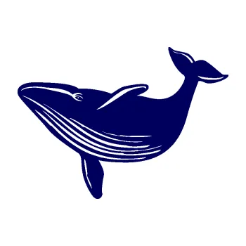 Samolepící dekorace SAMOLEPKA Velryba 002 levá (23 - tmavě modrá) NA AUTO, NÁLEPKA, FÓLIE, POLEP, TUNING, VLASTNÍ TEXT, TISK, AUTOSAMOLEPKY.cz, POLEPY, OBRÁZEK, LOGO, SAMOLEPKY