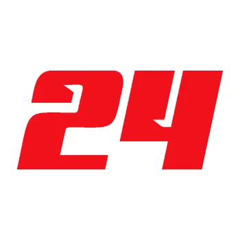 Polep vozidla SAMOLEPKA Startovní číslo 24 typ 6 (10 - červená) NA AUTO, NÁLEPKA, FÓLIE, POLEP, TUNING, VLASTNÍ TEXT, TISK, AUTOSAMOLEPKY.cz, POLEPY, OBRÁZEK, LOGO, SAMOLEPKY