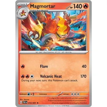 Sběratelská karetní hra Magmortar 010/091- Paldean Fates Typ karty: Holo