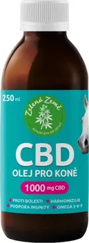 Zelená Země CBD olej pro koně 1000 mg 250 ml