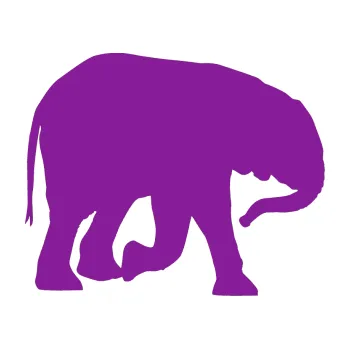 Samolepící dekorace Slon 004 pravá (14 - fialová) SAMOLEPKA NA AUTO, NÁLEPKA, FÓLIE, POLEP, TUNING, VLASTNÍ TEXT, TISK, AUTOSAMOLEPKY.cz, POLEPY, OBRÁZEK, LOGO, 3D STICKERS