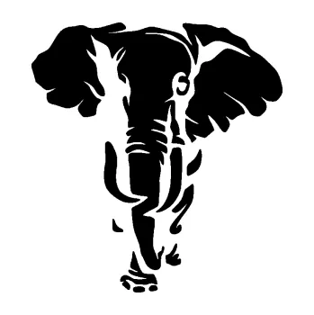 Samolepící dekorace SAMOLEPKA Slon 031 levá (01 - černá) NA AUTO, NÁLEPKA, FÓLIE, POLEP, TUNING, VLASTNÍ TEXT, TISK, AUTOSAMOLEPKY.cz, POLEPY, OBRÁZEK, LOGO, SAMOLEPKY