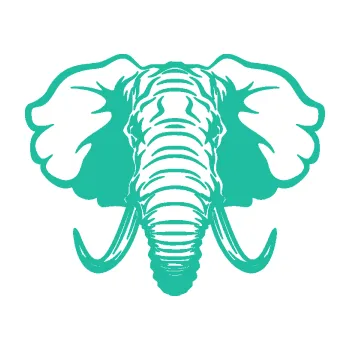 Samolepící dekorace SAMOLEPKA Slon 032 hlava (25 - tyrkysová) NA AUTO, NÁLEPKA, FÓLIE, POLEP, TUNING, VLASTNÍ TEXT, TISK, AUTOSAMOLEPKY.cz, POLEPY, OBRÁZEK, LOGO, SAMOLEPKY