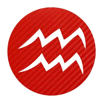 Samolepící dekorace Vodnář 001 - horoskop (53 - 3D karbon červený) SAMOLEPKA NA AUTO, NÁLEPKA, FÓLIE, POLEP, TUNING, VLASTNÍ TEXT, TISK, AUTOSAMOLEPKY.cz, POLEPY, OBRÁZEK, LOGO, 3D STICKERS