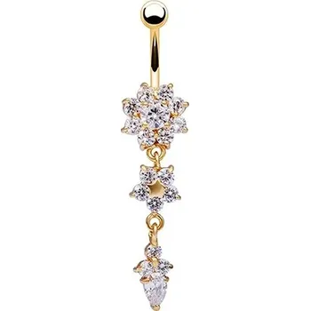 Piercing Piercing do pupíku | visací piercing srdce - 2